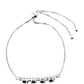 Silberarmband mit Thai Saphir und weißem Topas