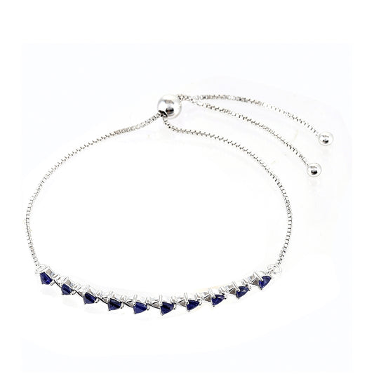 Silberarmband mit Thai Saphir