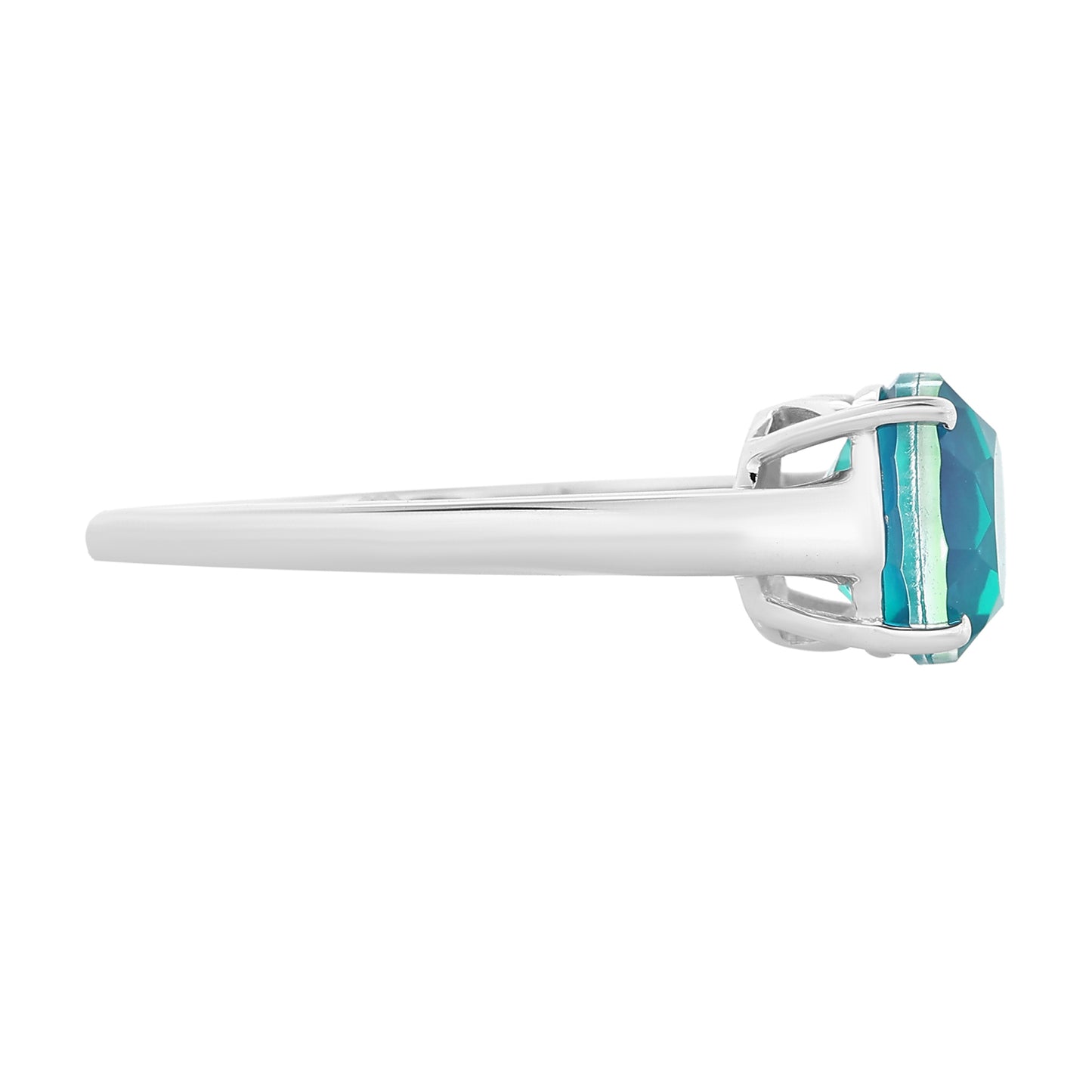 Silberring mit Pfauenquarz