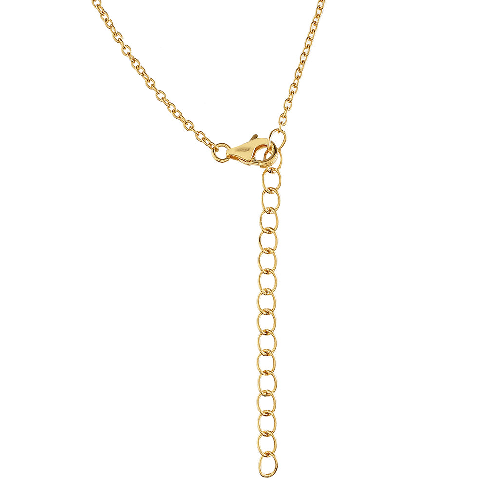 Goldplattierte Silberhalskette mit barocker Süßwasserzuchtperle 2 