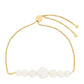 Goldplattiertes Silberarmband mit barocker Süßwasserzuchtperle