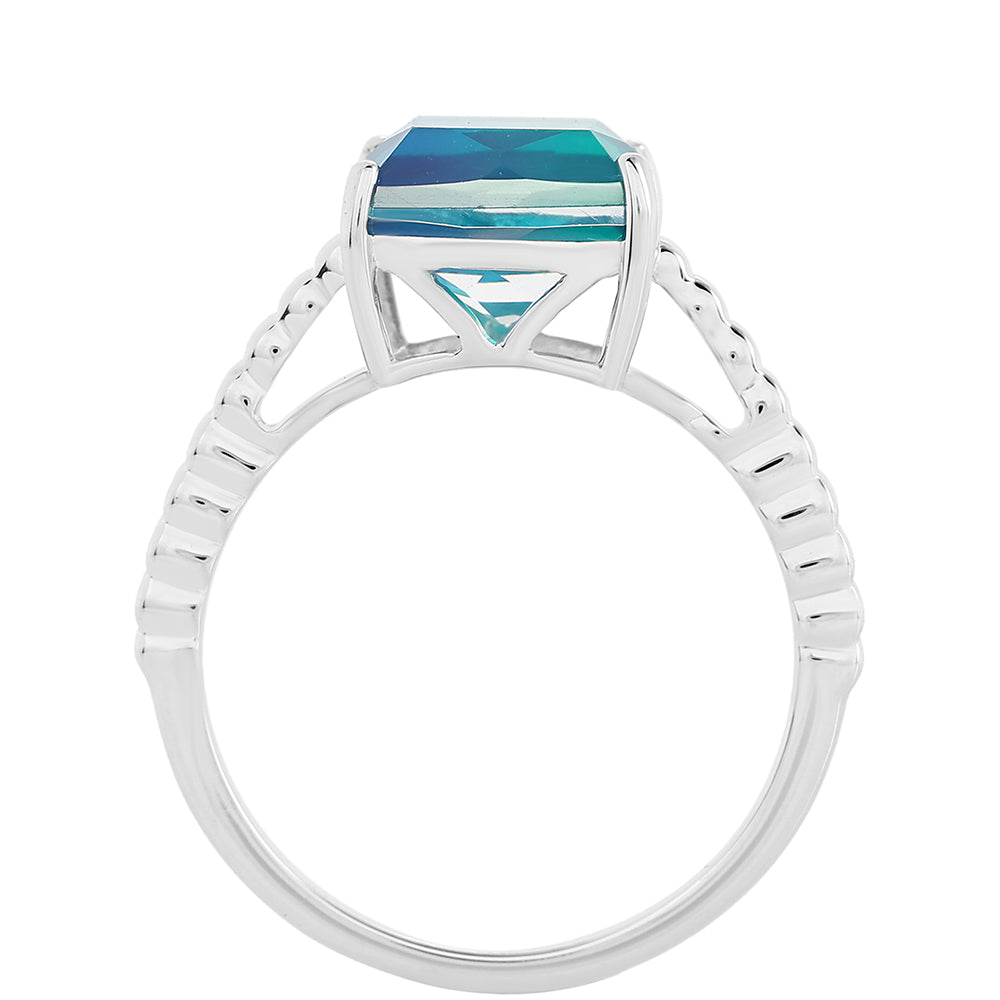 Silberring mit Pfauenquarz 3 