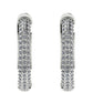 14 Kt Weißgoldohrringe mit weißem Diamant