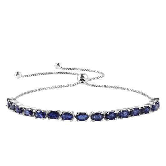 Silberarmband mit australischem blauem Saphir