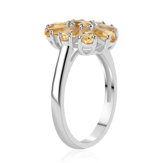 Silberring mit Zitrin