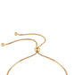 Goldplattiertes Silberarmband mit grünem Diamant