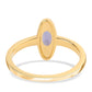 Goldplattierter Silberring mit Iolith
