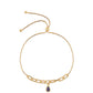 Goldplattiertes Silberarmband mit Iolith