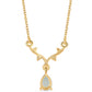 Goldplattierte Silberhalskette mit rotem Granat und Peridot