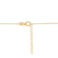 Goldplattierte Silberhalskette mit rotem Granat und Peridot
