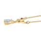 Goldplattierte Silberhalskette mit rotem Granat und Peridot