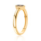 Goldplattierter Silberring mit Iolith