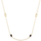 Goldplattierte Silberhalskette mit Iolith