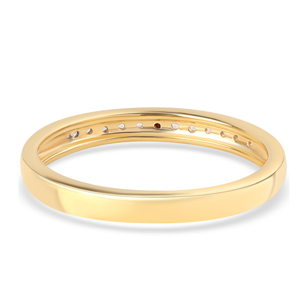 Goldplattierter Silberring mit rotem Diamant und weißem Topas 3 