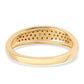 Goldplattierter Silberring mit rotem Diamant