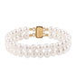 Goldplattiertes Silberarmband mit weißer Süßwasserperle
