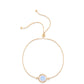 Goldplattiertes Silberarmband mit Regenbogenmondstein - Klasse AA