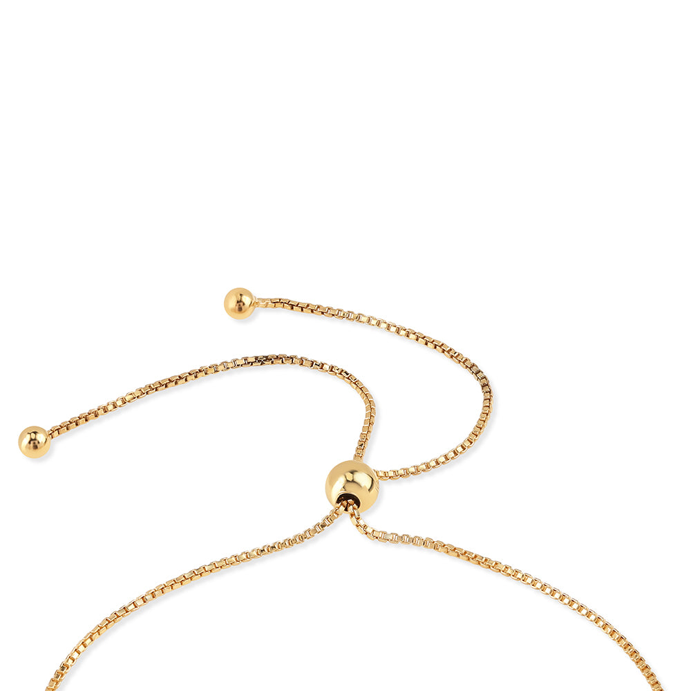 Goldplattiertes Silberarmband mit Regenbogenmondstein - Klasse AA 2 