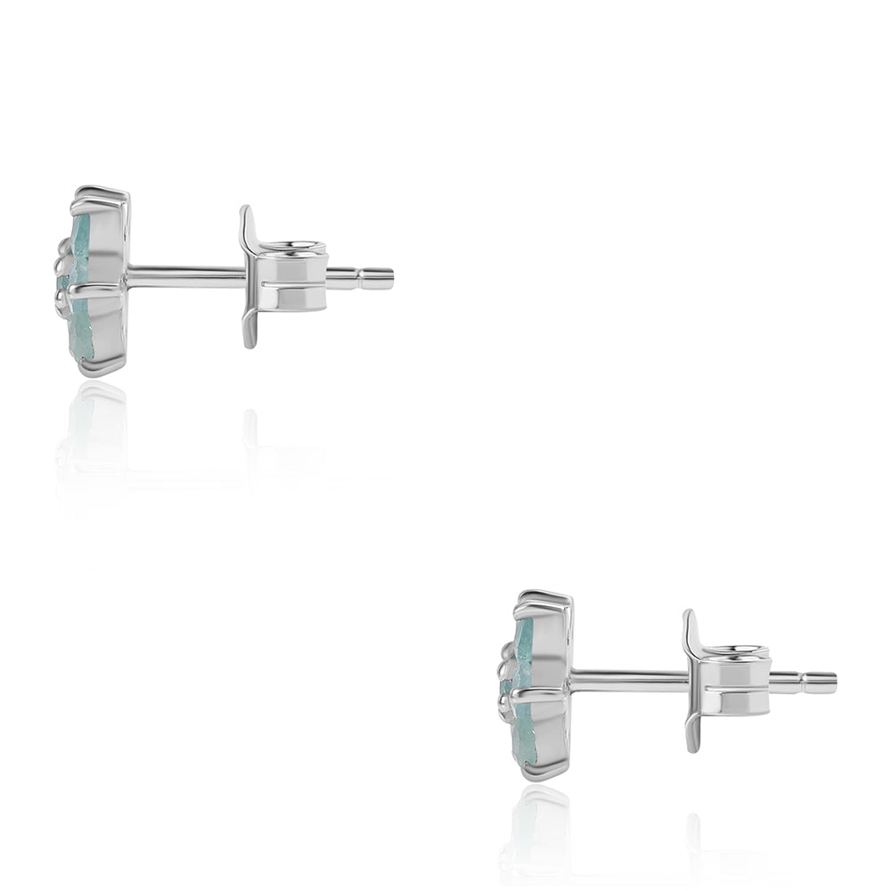 Silberohrringe mit Grandidierit