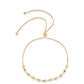 Goldplattiertes Silberarmband mit blauem Diamant und weißem Diamant