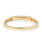 Goldplattierter Silberring mit blauem Diamant