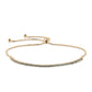 Goldplattiertes Silberarmband mit blauem Diamant