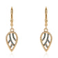 Goldplattierte Silberohrringe mit blauem Diamant