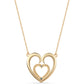 Goldplattierte Silberhalskette mit blauem Diamant
