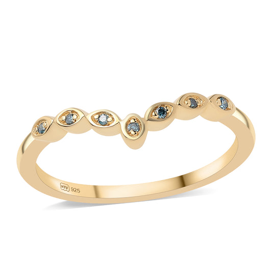schmuckgarnitur aus Goldplattierte Silber mit Rubin aus Mosambik und blauem Diamant