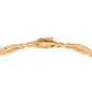 Goldplattiertes Silberarmband mit blauem Diamant