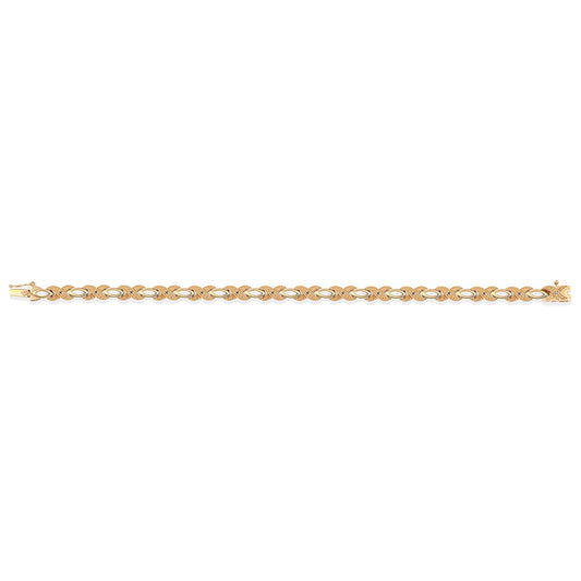 Goldplattiertes Silberarmband mit blauem Diamant