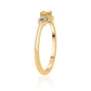 schmuckgarnitur aus Goldplattierte Silber mit blauem Diamant
