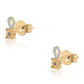 schmuckgarnitur aus Goldplattierte Silber mit blauem Diamant