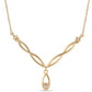 Goldplattierte Silberhalskette mit blauem Diamant und weißem Diamant