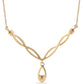 Goldplattierte Silberhalskette mit blauem Diamant und weißem Diamant