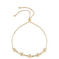 Goldplattiertes Silberarmband mit blauem Diamant