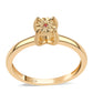 schmuckgarnitur aus Goldplattierte Silber mit rotem Diamant