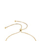 Goldplattiertes Silberarmband mit weißem Diamant