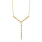 Goldplattierte Silberhalskette mit rotem Diamant