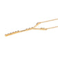 Goldplattierte Silberhalskette mit rotem Diamant