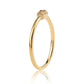 Goldplattierter Silberring mit schwarzem Diamant