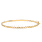 Goldplattiertes Silberarmband mit schwarzem Diamant