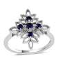 Silberring mit australischem blauem Saphir