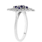 Silberring mit australischem blauem Saphir