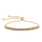 Goldplattiertes Silberarmband mit schwarzem Diamant