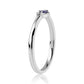 Silberring mit australischem blauem Saphir