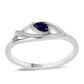 Silberring mit australischem blauem Saphir