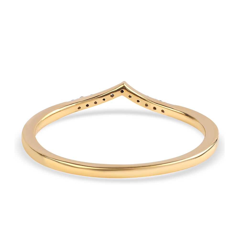 Goldplattierter Silberring mit schwarzem Diamant 2 
