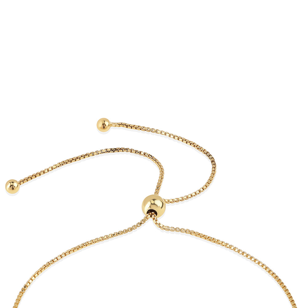 Goldplattiertes Silberarmband mit mystischem Topas 4 