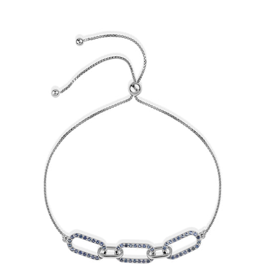 Silberarmband mit australischem blauem Saphir